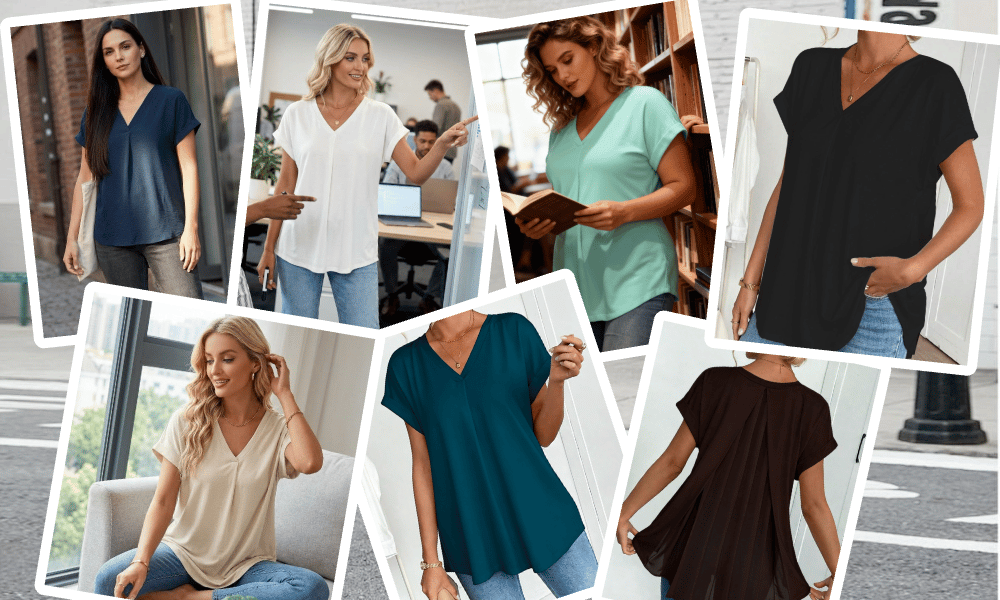 Bella | Stylish and Slimming V-Neck T-Shirt