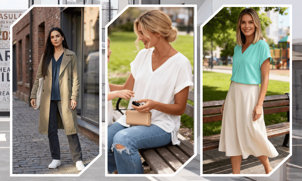 Bella | Stylish and Slimming V-Neck T-Shirt