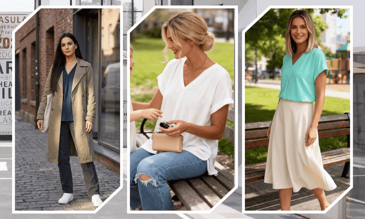 Bella | Stylish and Slimming V-Neck T-Shirt
