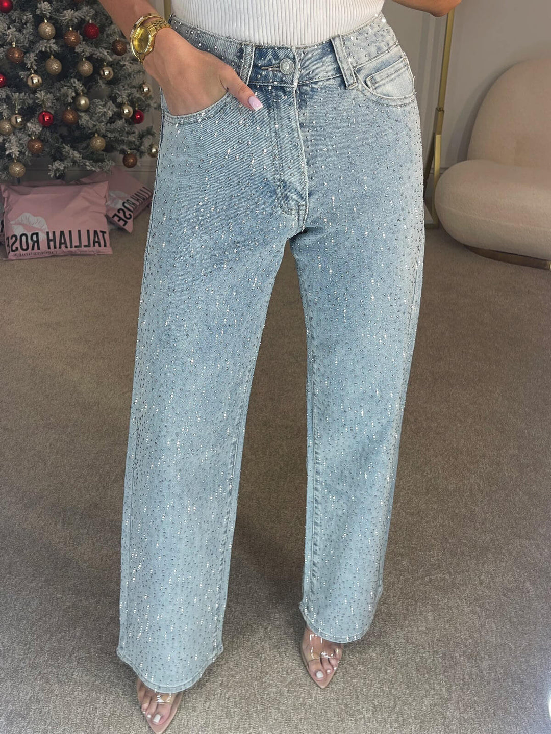 Kelley | High Waist, Glitzernd &amp; Stilvolle Jeans