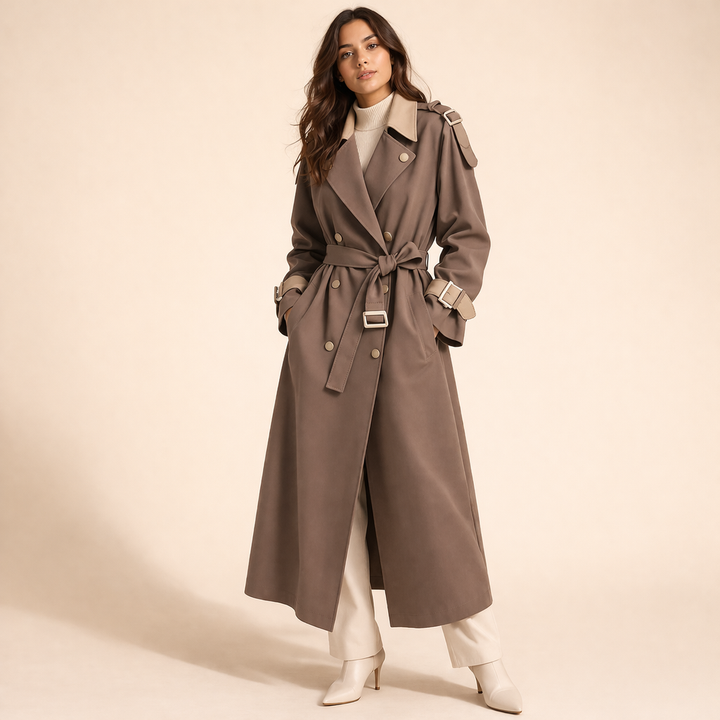 Christa | Langer eleganter Trenchcoat