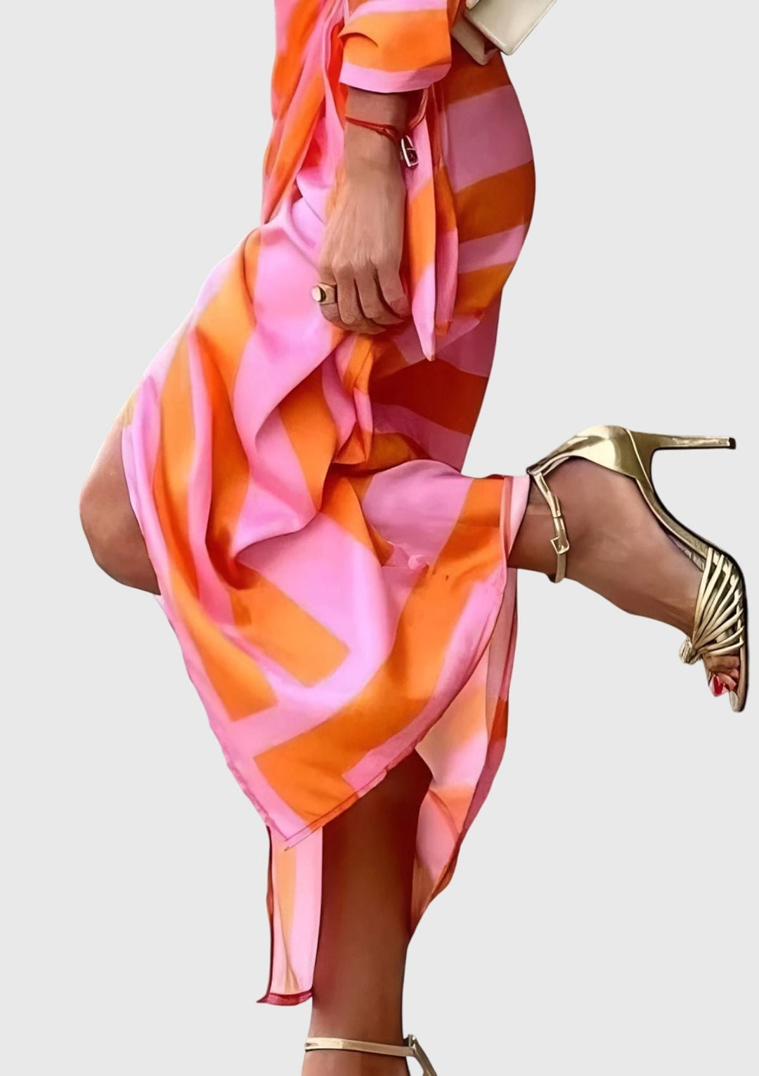 Celina | Elegantes Wickelkleid mit Print