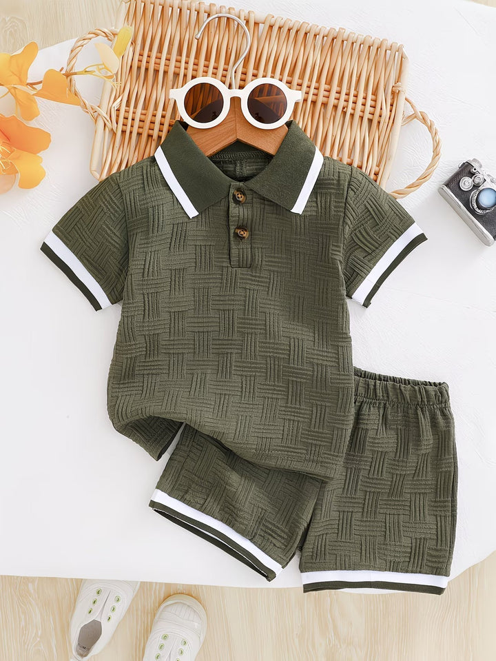 Kairo | Strukturiertes Polo-Set für Kinder