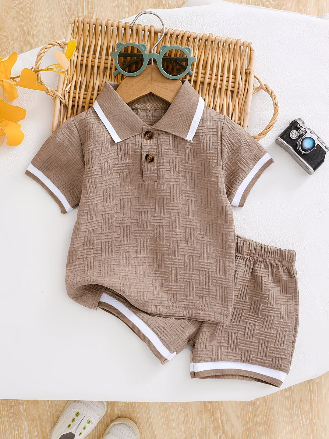 Kairo | Strukturiertes Polo-Set für Kinder