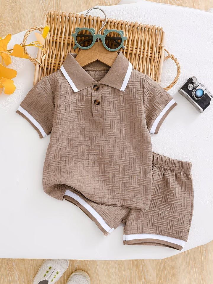 Kairo | Strukturiertes Polo-Set für Kinder