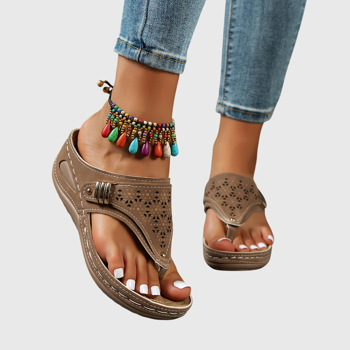 Sophia | Edle und bequeme Sommer-Plateau-Sandalen
