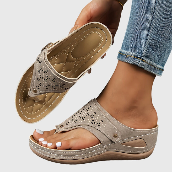 Sophia | Edle und bequeme Sommer-Plateau-Sandalen