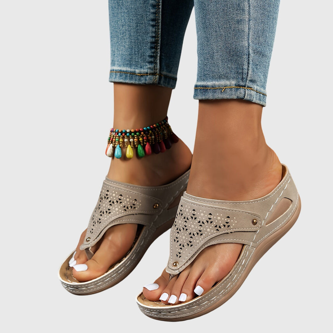 Sophia | Edle und bequeme Sommer-Plateau-Sandalen