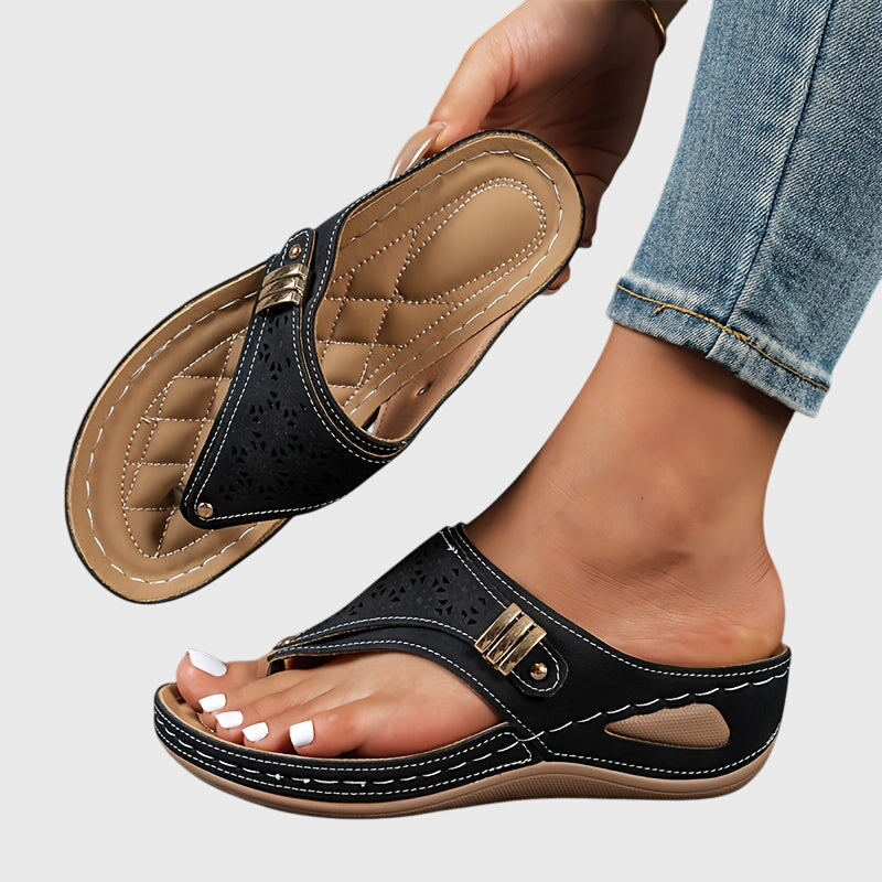 Sophia | Edle und bequeme Sommer-Plateau-Sandalen