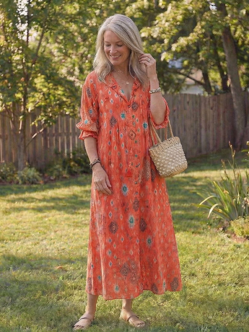 Daisy | Lebendiges und elegantes florales Maxikleid