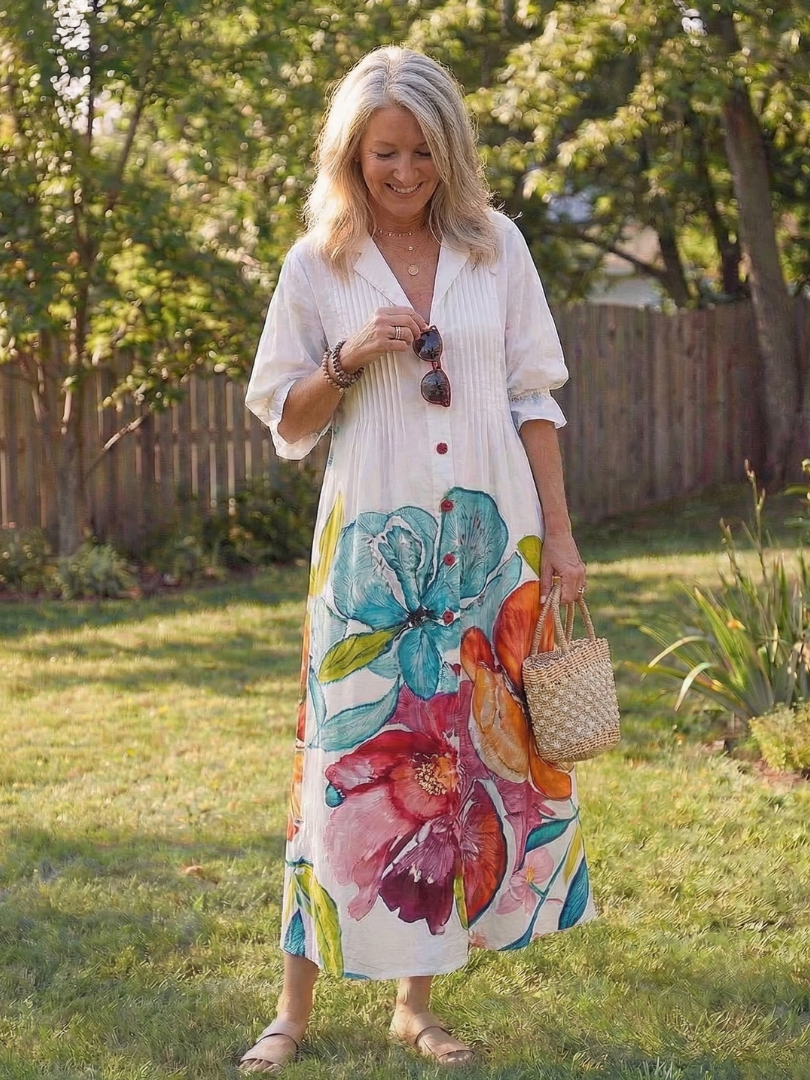Daisy | Lebendiges und elegantes florales Maxikleid