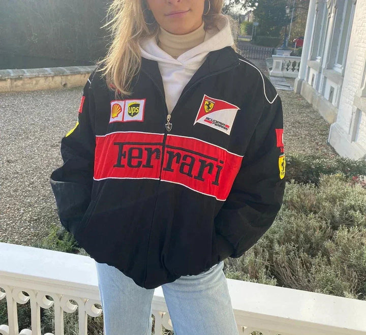 Natasha | Stylische &amp; Robuste Rennfahrerjacke