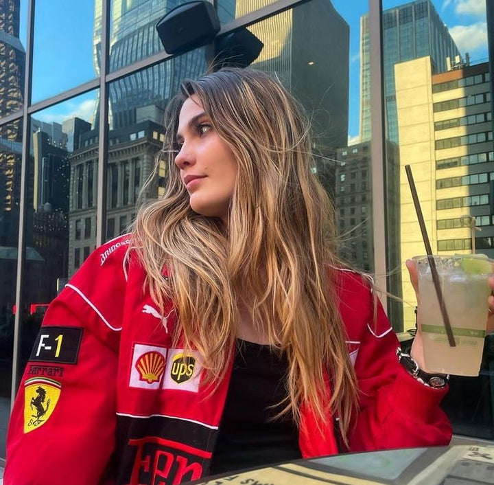 Natasha | Stylische &amp; Robuste Rennfahrerjacke