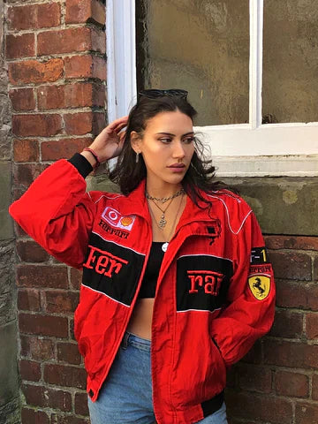 Natasha | Stylische &amp; Robuste Rennfahrerjacke