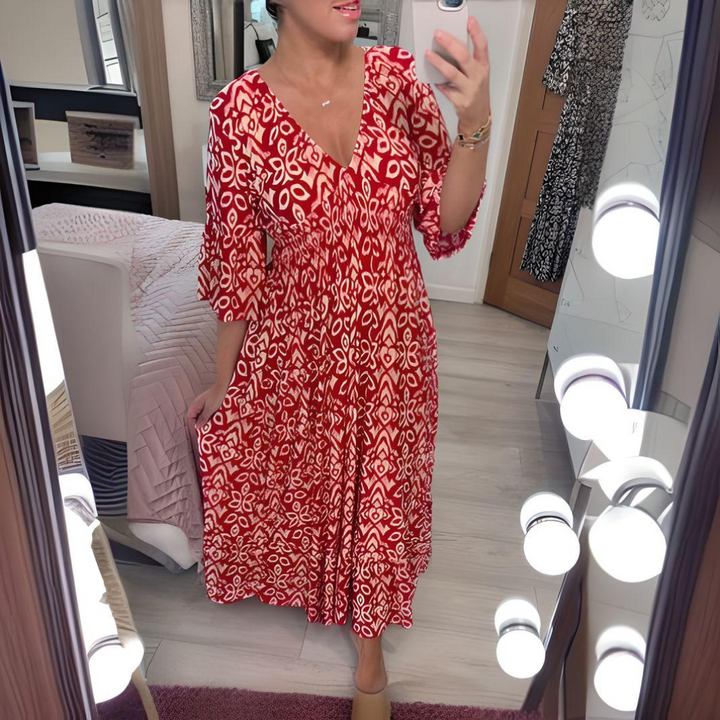 Zara | Elegant Boho A-Line Dress