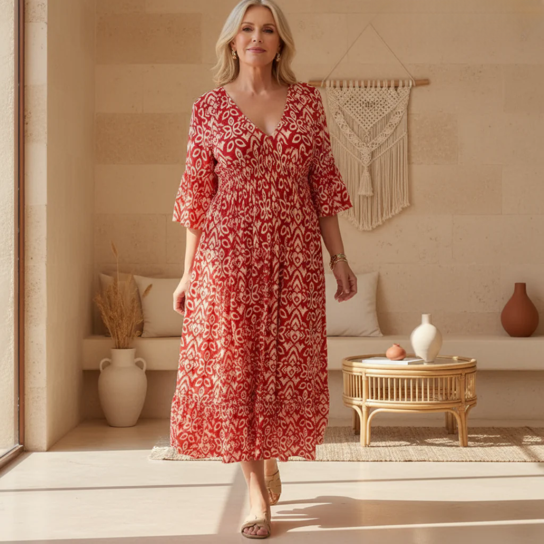 Zara | Elegant Boho A-Line Dress
