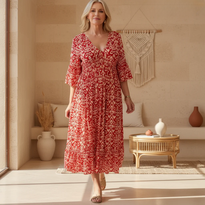 Zara | Elegant Boho A-Line Dress