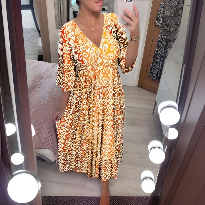 Zara | Elegant Boho A-Line Dress