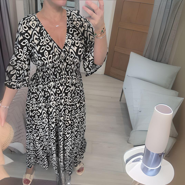 Zara | Elegant Boho A-Line Dress