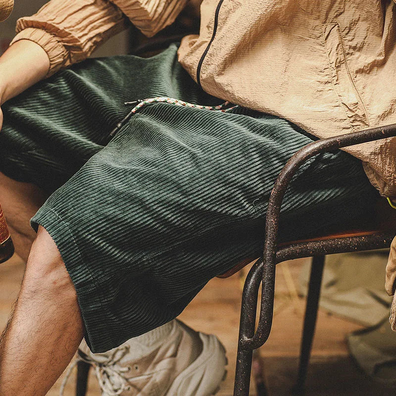 Mason | Relaxte Corduroy-Shorts mit Kordelzug