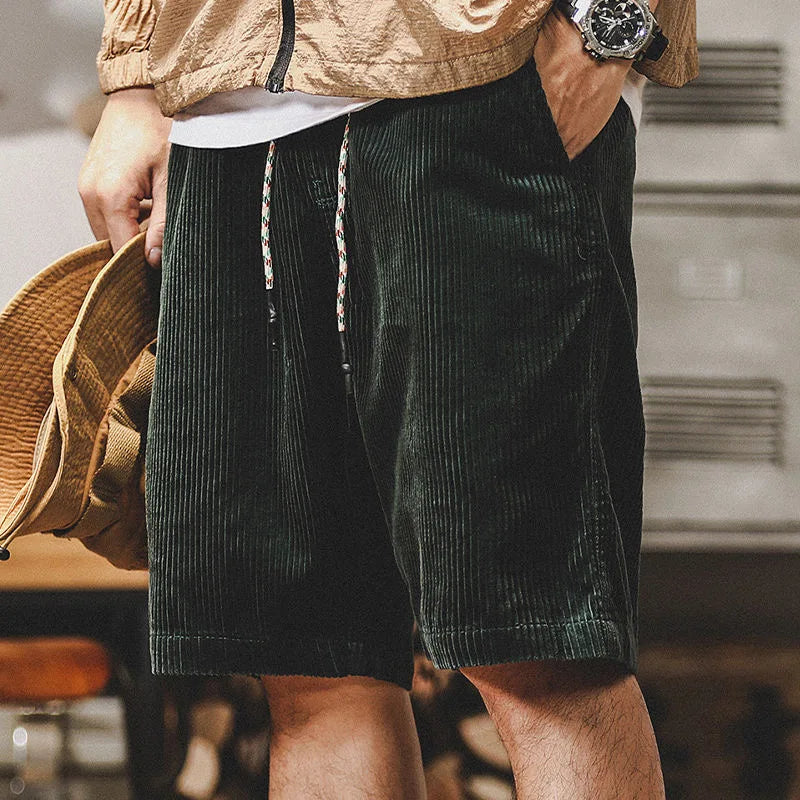 Mason | Relaxte Corduroy-Shorts mit Kordelzug