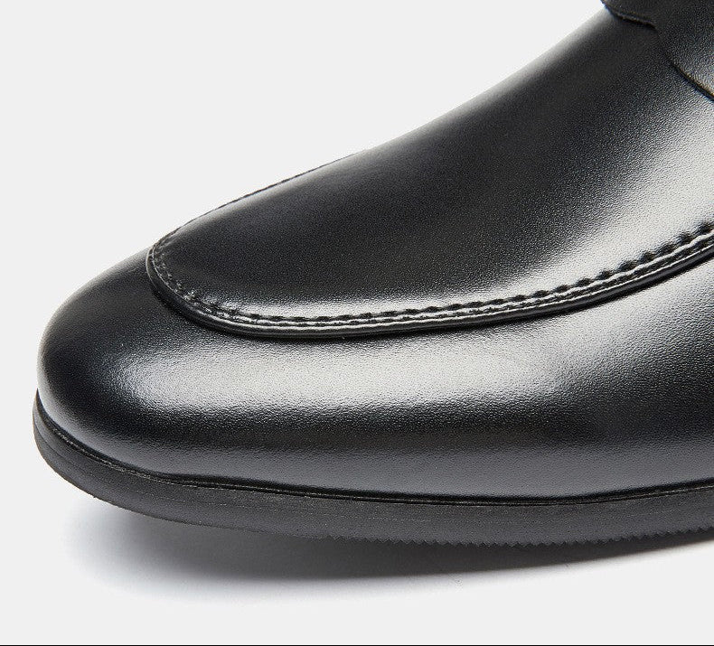 Benson | Classic High-Gloss Black Loafers for men