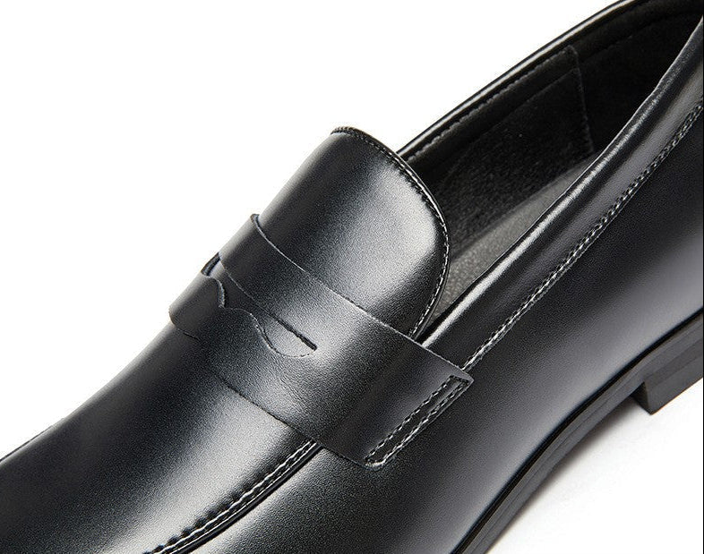 Benson | Classic High-Gloss Black Loafers for men