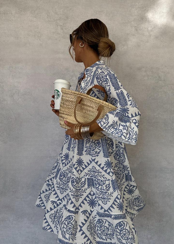 Savannah | Women’s Printed Long Sleeve Mini Dress