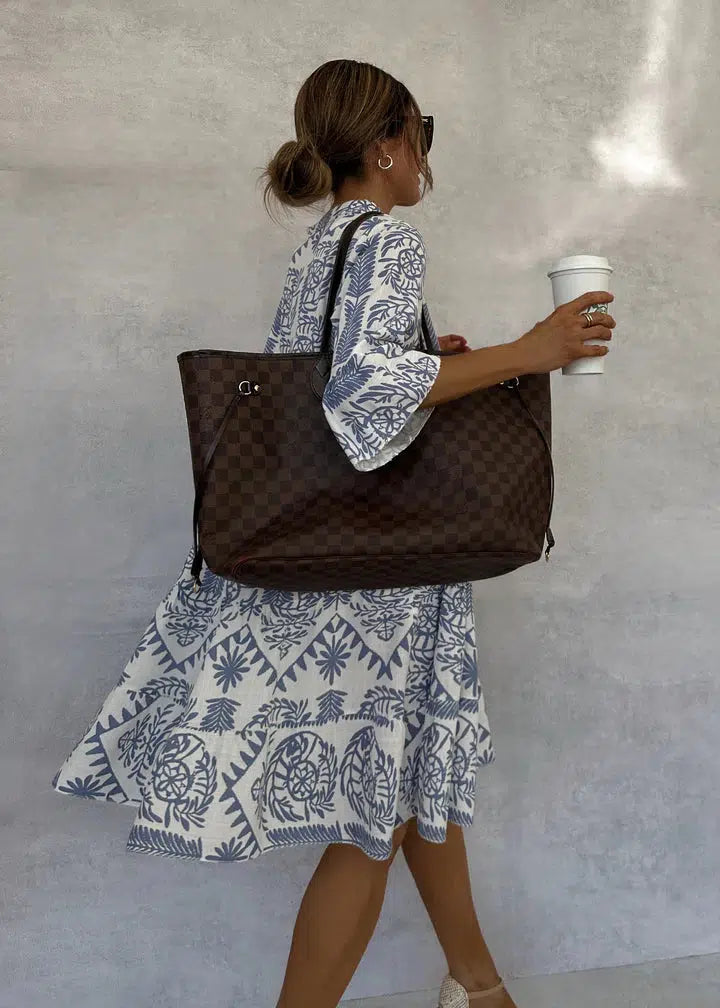 Savannah | Women’s Printed Long Sleeve Mini Dress