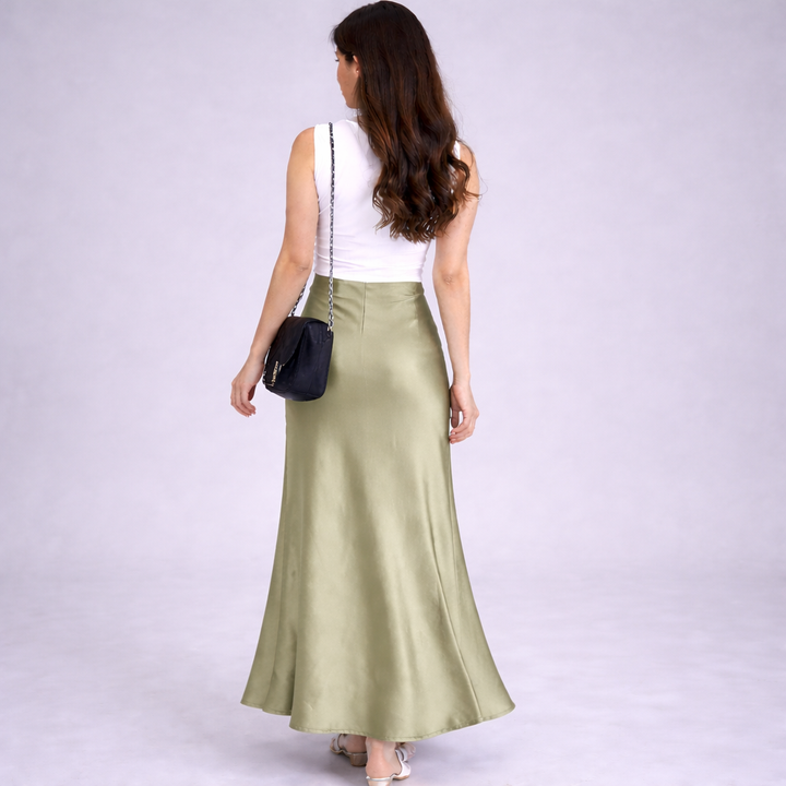 Craftsmiley Premium Satin Maxi Skirt