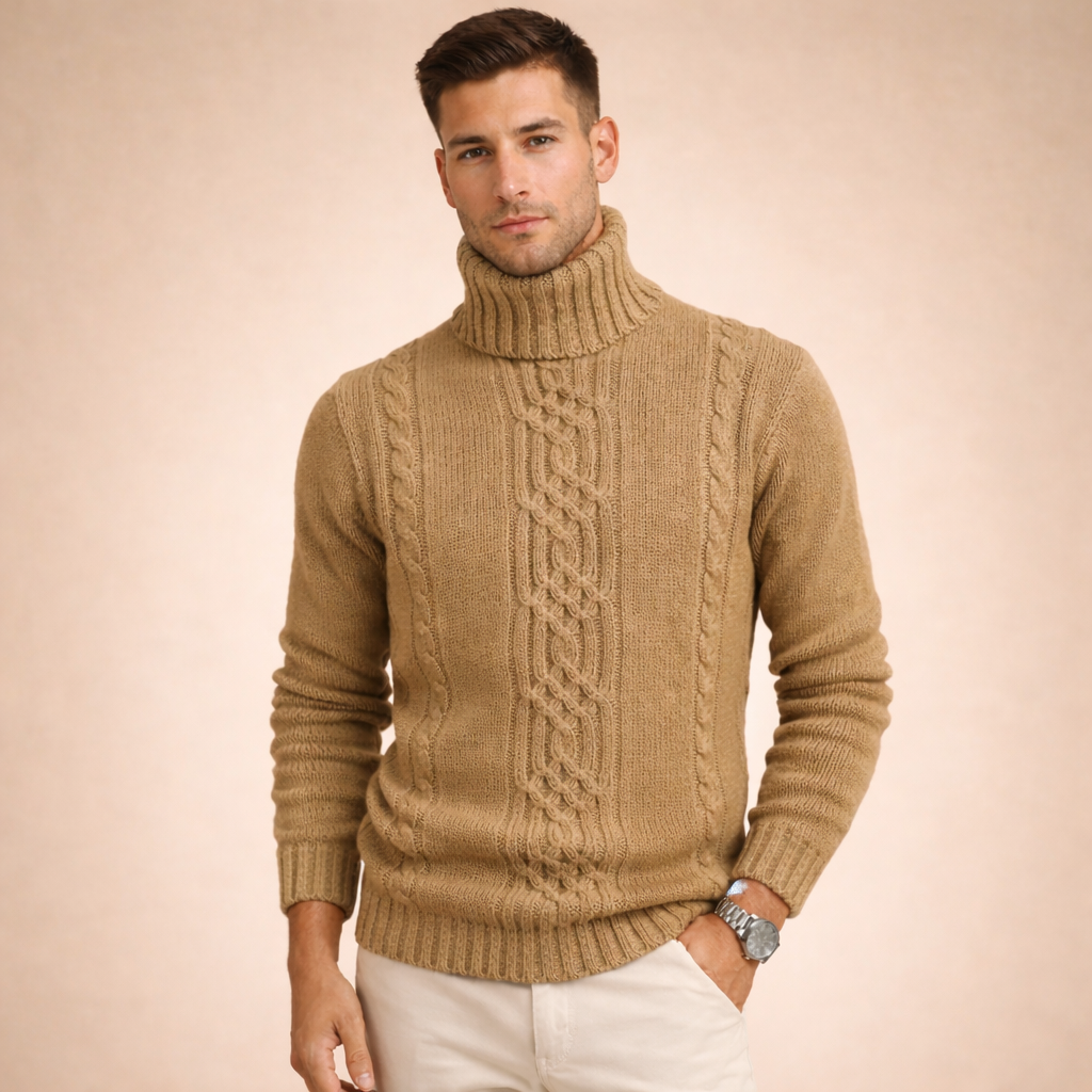 Julian | Stylischer und warmer Herren Rollkragenpullover