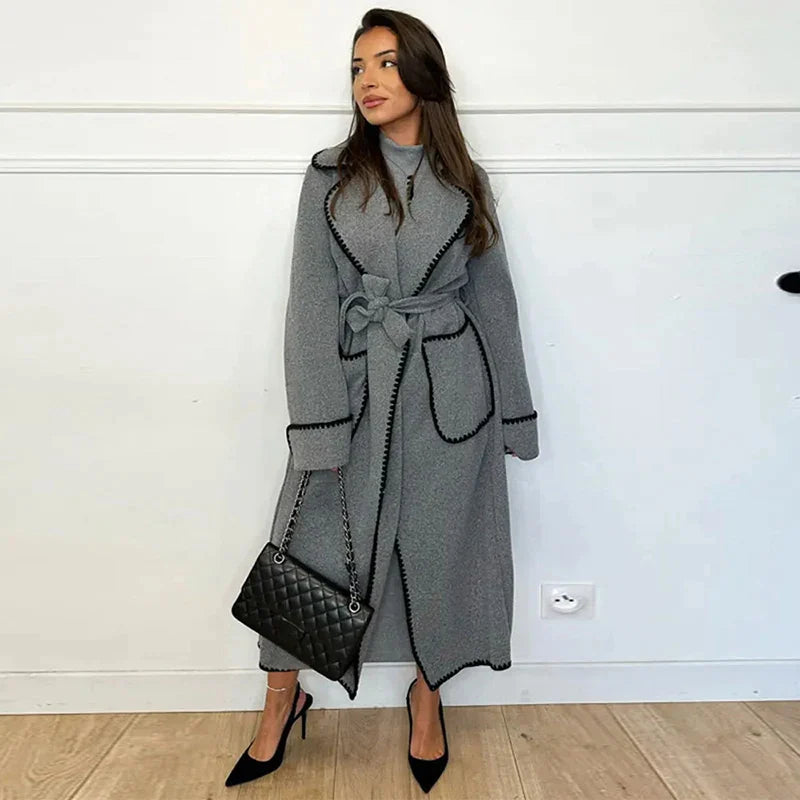 Velmira | Warmer Eleganter Damen-Winter Trenchcoat