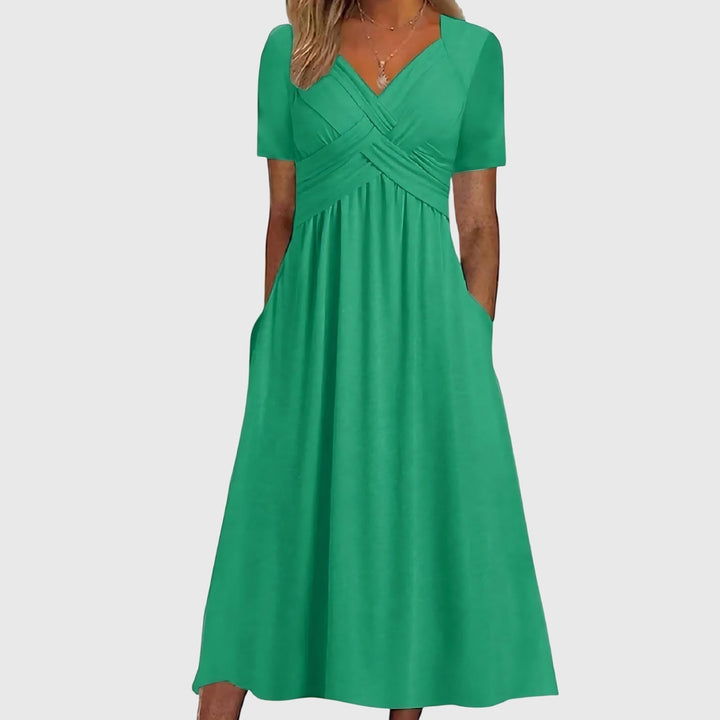 Emilia | Elegantes A-Linien-Midikleid