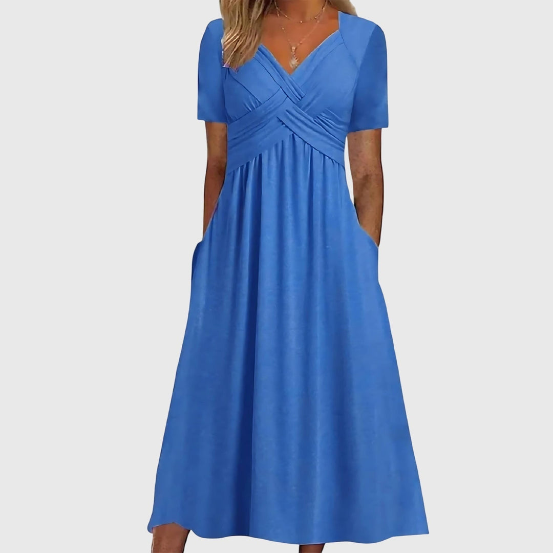 Emilia | Elegantes A-Linien-Midikleid