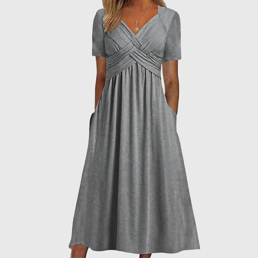 Emilia | Elegantes A-Linien-Midikleid