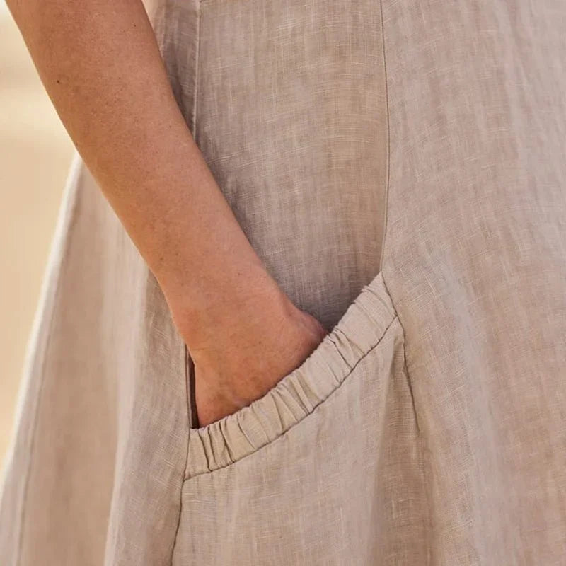 Natasha | Elegantes &amp; legeres Leinenkleid