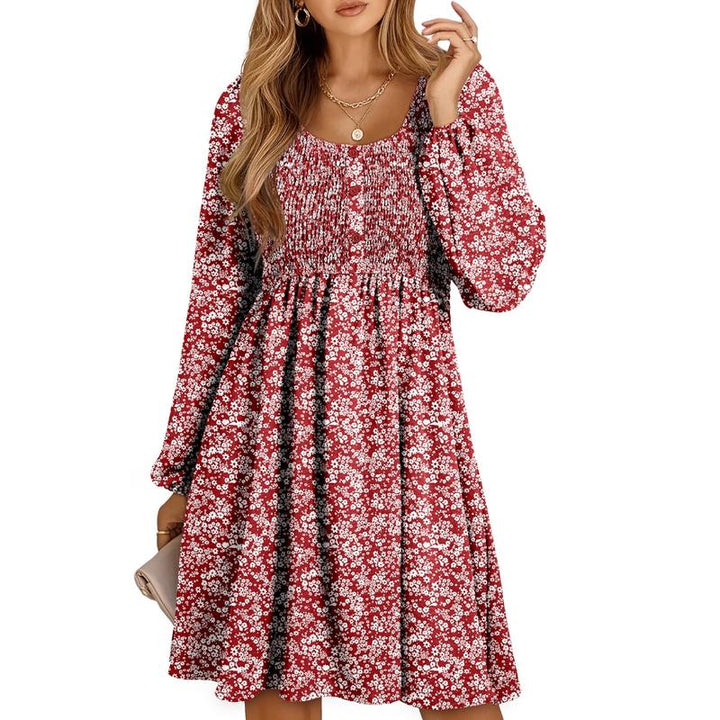 Roselle | Gesmoktes Boho-Minikleid
