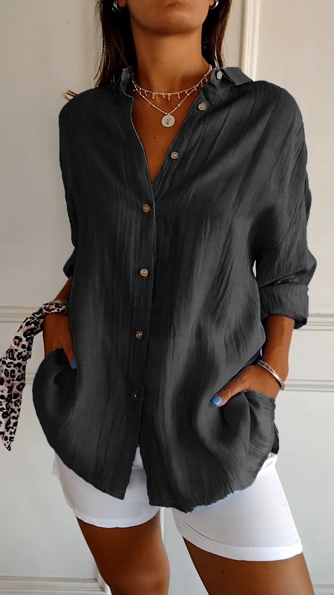 Elamira | Elegantes und Zeitloses Damen-Button-Down-Hemd