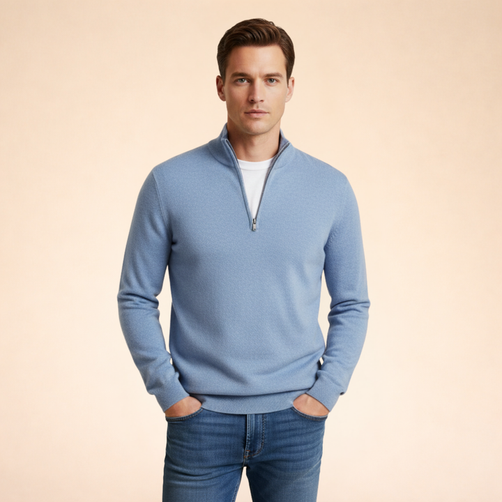 Caleb | Cozy Half-Zip Winter Sweater