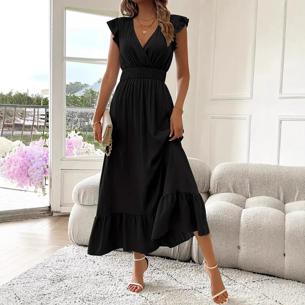 Aurora | Romantic Ruffle Maxi Dress
