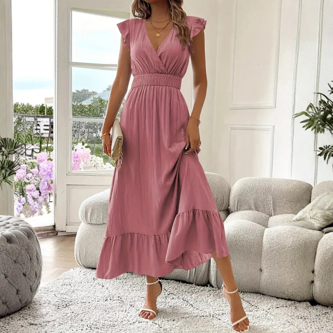 Aurora | Romantic Ruffle Maxi Dress