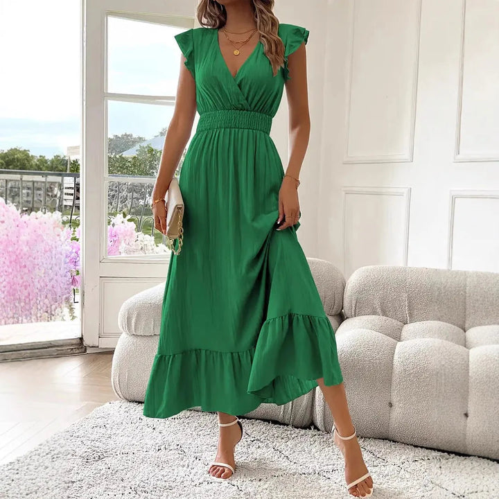 Aurora | Romantic Ruffle Maxi Dress