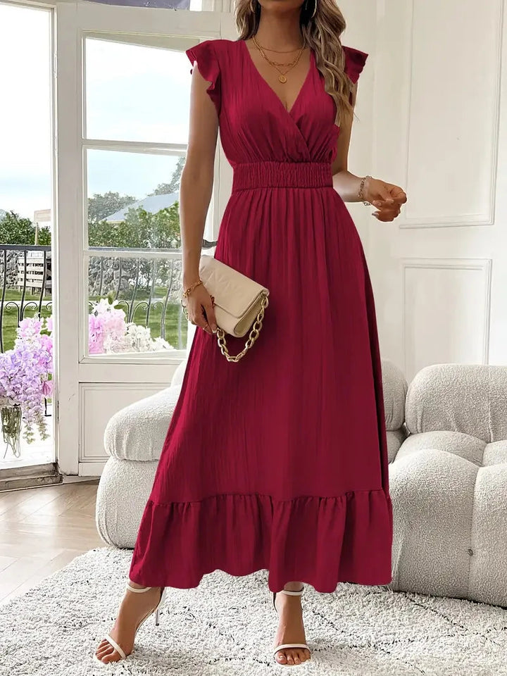 Aurora | Romantic Ruffle Maxi Dress