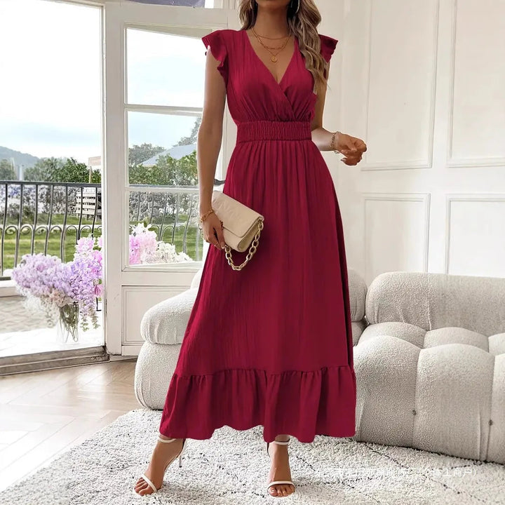Aurora | Romantic Ruffle Maxi Dress