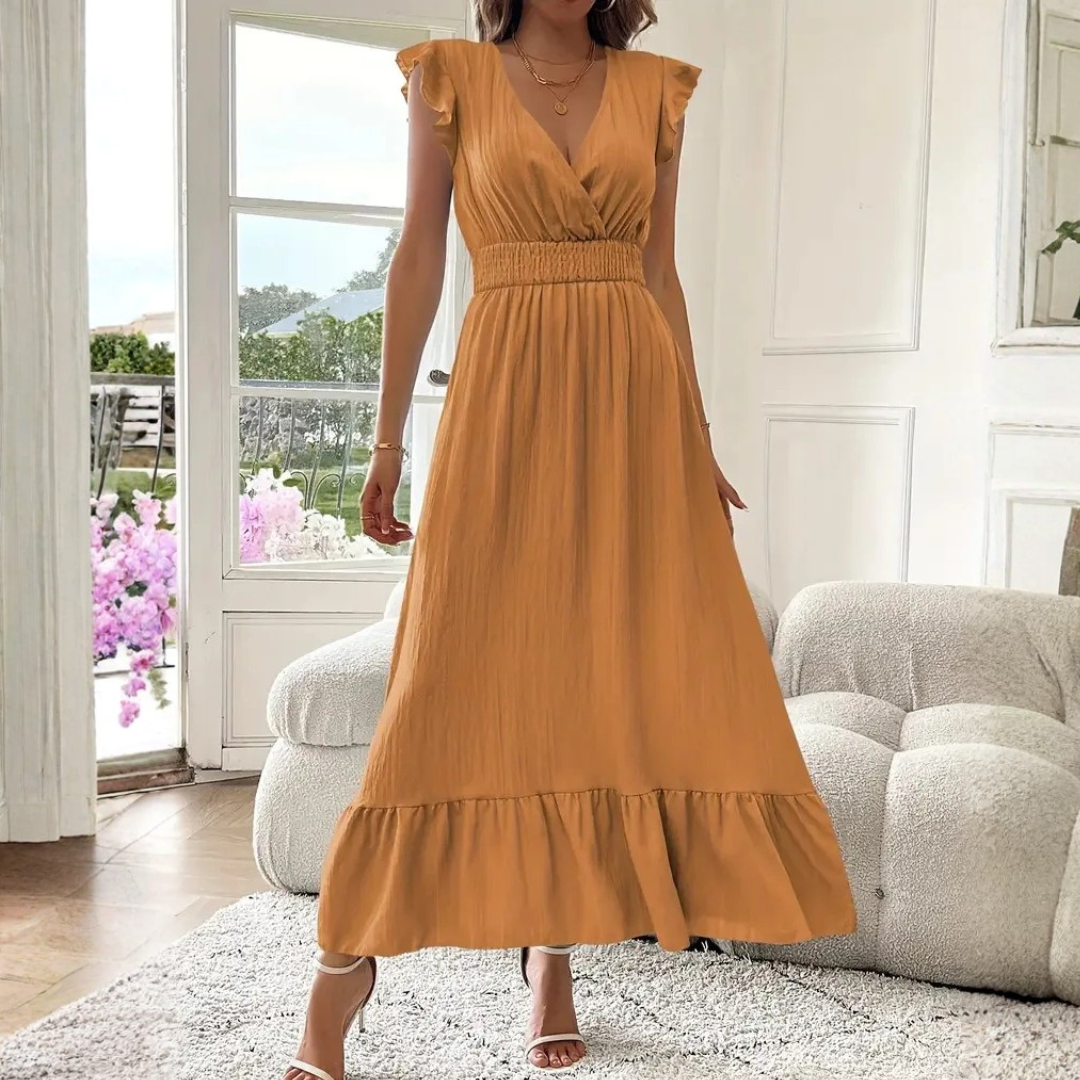 Aurora | Romantic Ruffle Maxi Dress