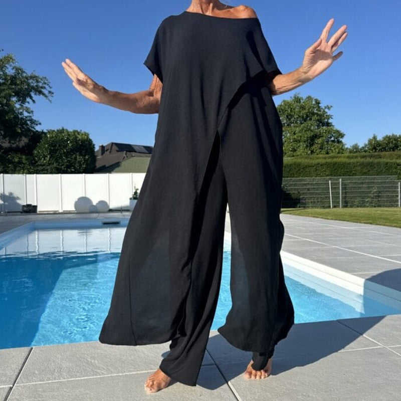 Aurelle | Asymmetric Flow Two-Piece Set