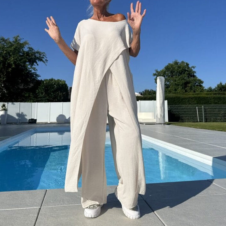Aurelle | Asymmetric Flow Two-Piece Set