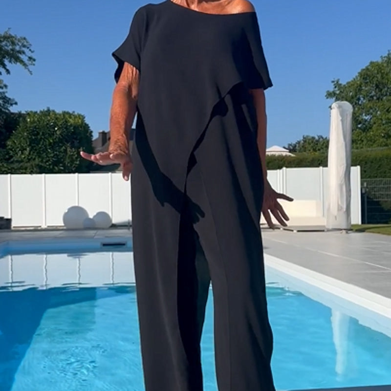 Aurelle | Asymmetric Flow Two-Piece Set