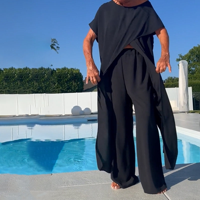 Aurelle | Asymmetric Flow Two-Piece Set