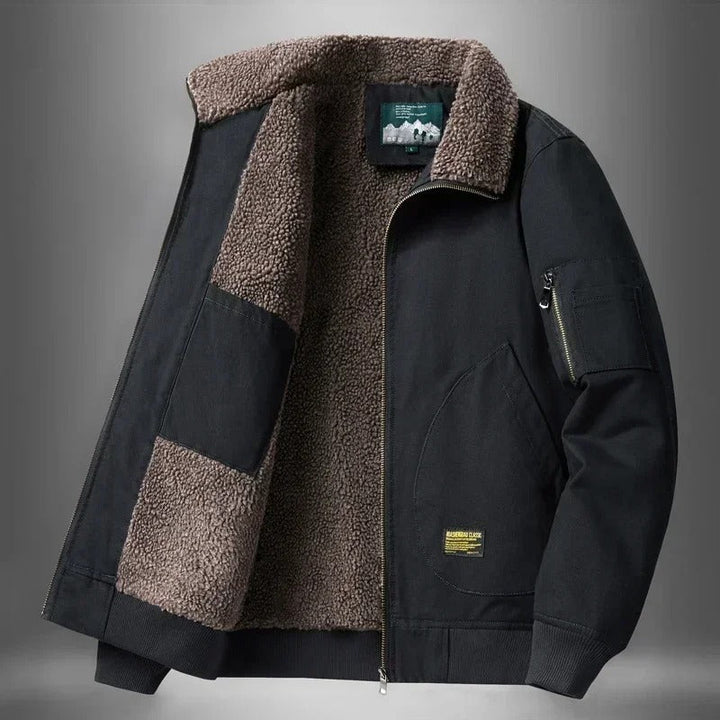 Ryder | Herren Pilotenjacke mit Sherpa-Futter